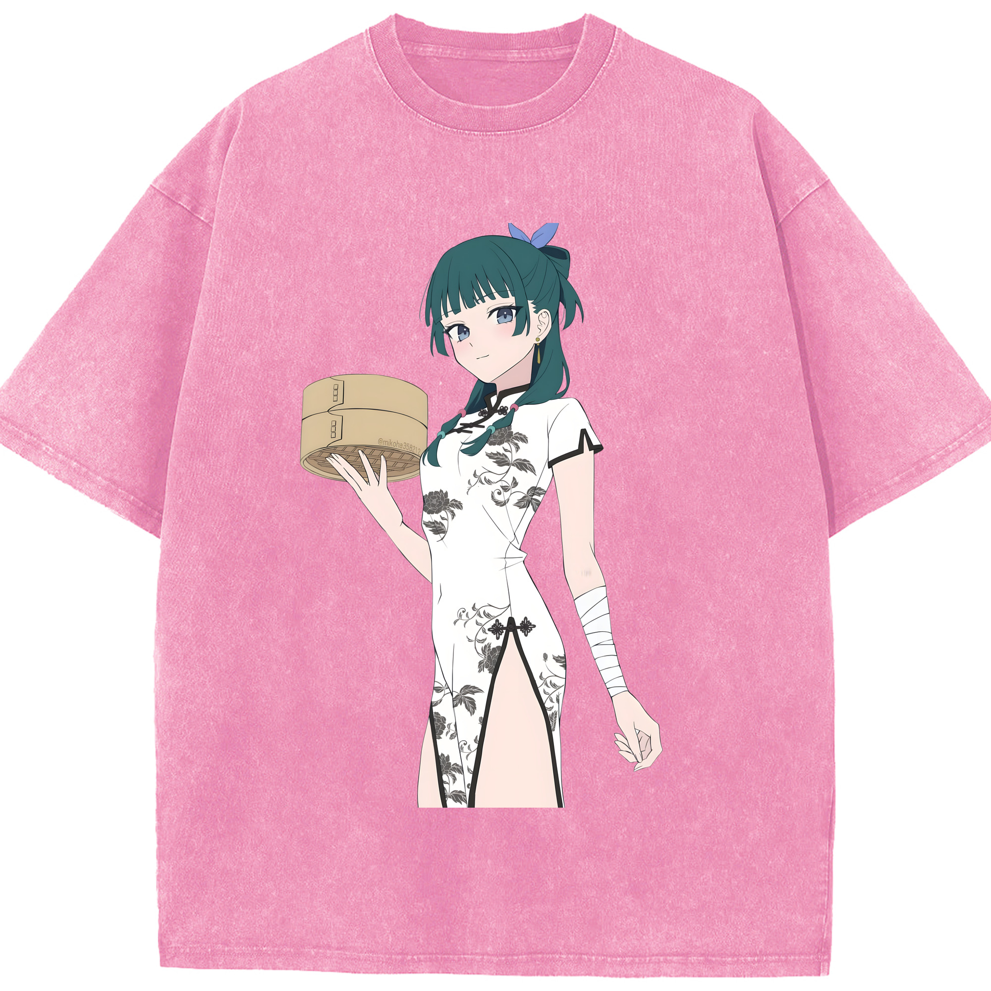 （画像用） 薬屋のひとりごと The Apothecary Diaries 綿100% ヴィンテージ風 半袖Tシャツ（フロントプリント）